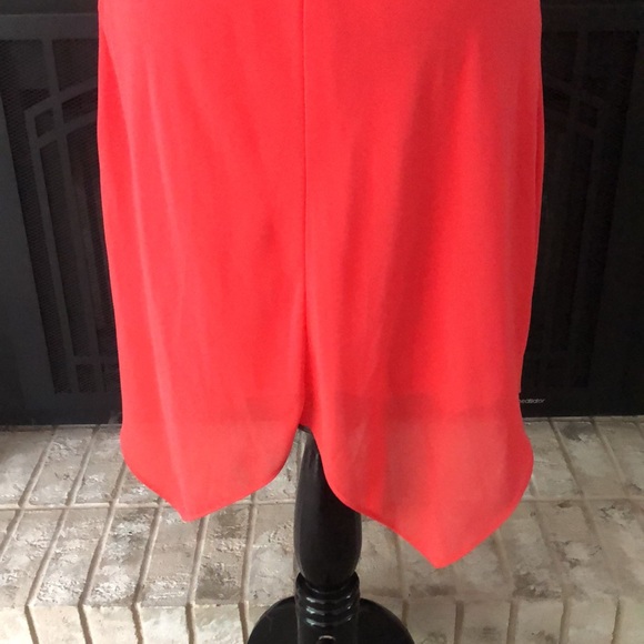 I.N San Francisco Coral Spaghetti Straps Sharkbite Dress size Small - Picture 15 of 15